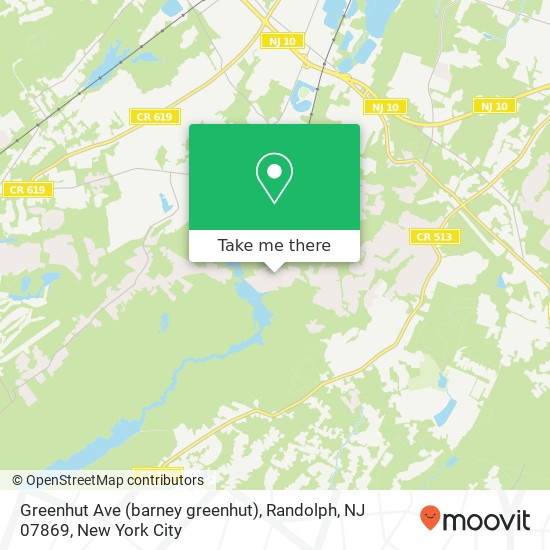 Greenhut Ave (barney greenhut), Randolph, NJ 07869 map