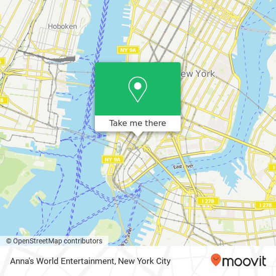 Anna's World Entertainment map
