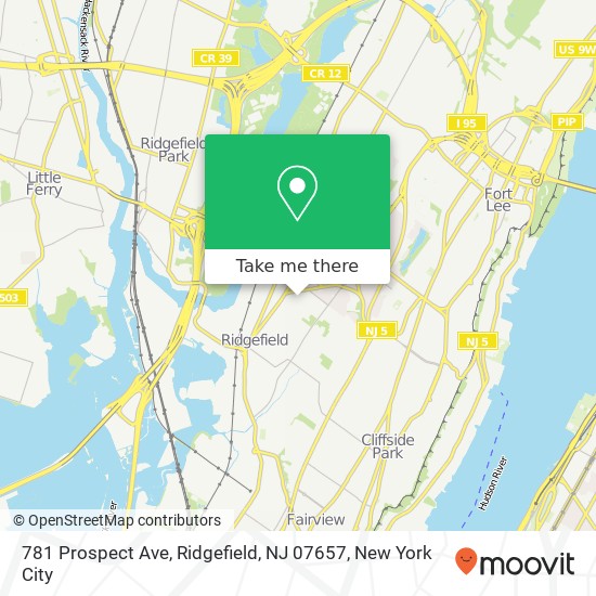 781 Prospect Ave, Ridgefield, NJ 07657 map
