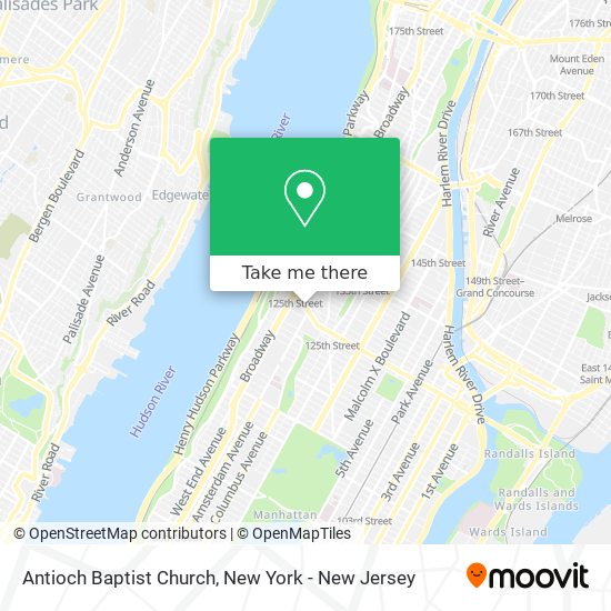 Antioch Baptist Church map