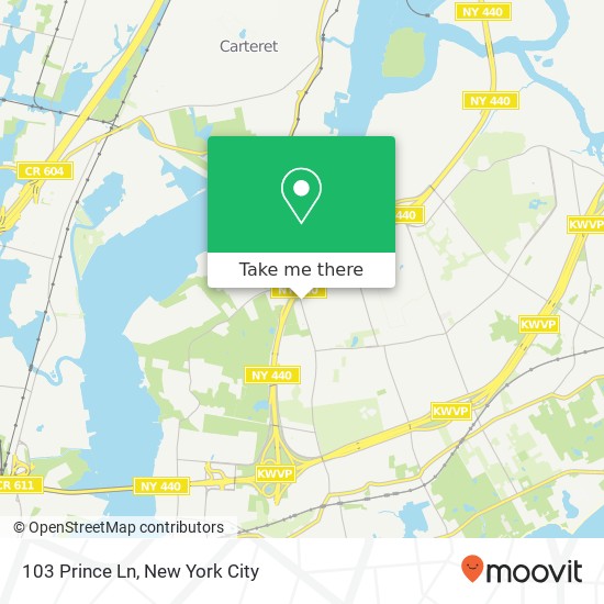 Mapa de 103 Prince Ln, Staten Island, NY 10309