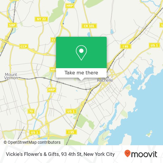 Vickie's Flower's & Gifts, 93 4th St map