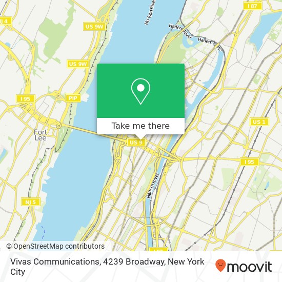Vivas Communications, 4239 Broadway map