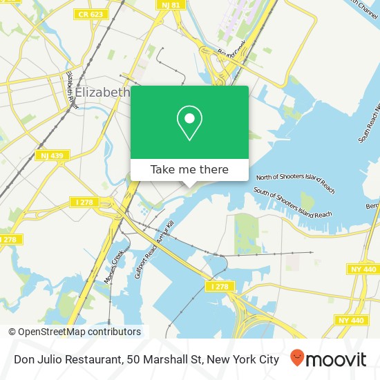 Don Julio Restaurant, 50 Marshall St map