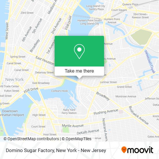 Mapa de Domino Sugar Factory