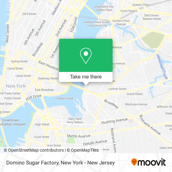 Domino Sugar Factory map