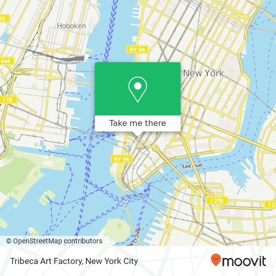 Tribeca Art Factory map