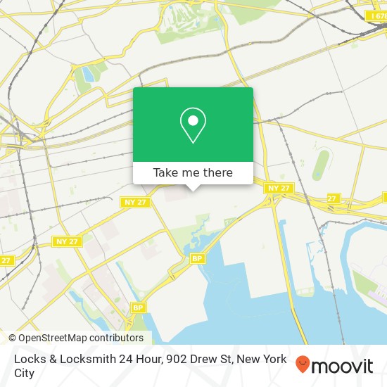 Locks & Locksmith 24 Hour, 902 Drew St map
