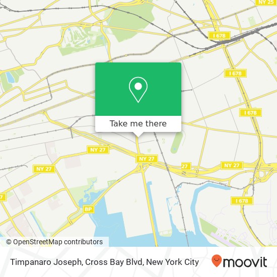 Mapa de Timpanaro Joseph, Cross Bay Blvd