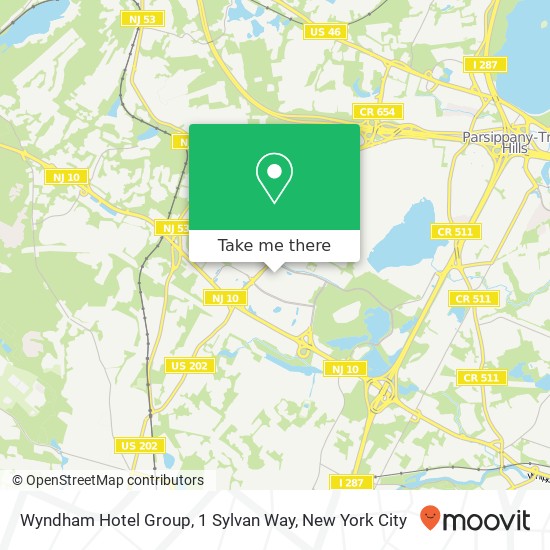 Wyndham Hotel Group, 1 Sylvan Way map