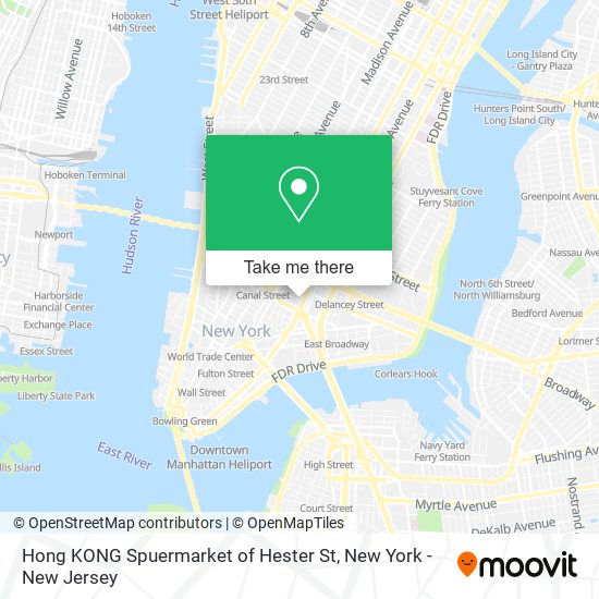 Hong KONG Spuermarket of Hester St map