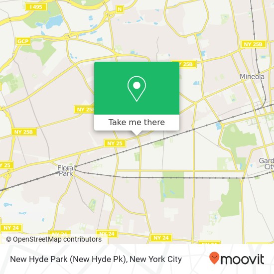 New Hyde Park (New Hyde Pk) map