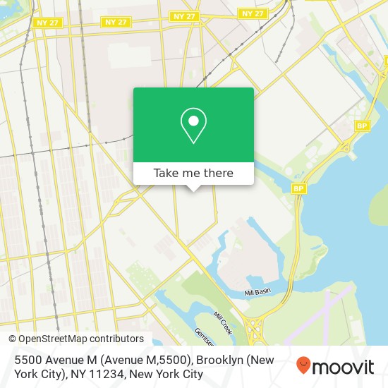 5500 Avenue M (Avenue M,5500), Brooklyn (New York City), NY 11234 map