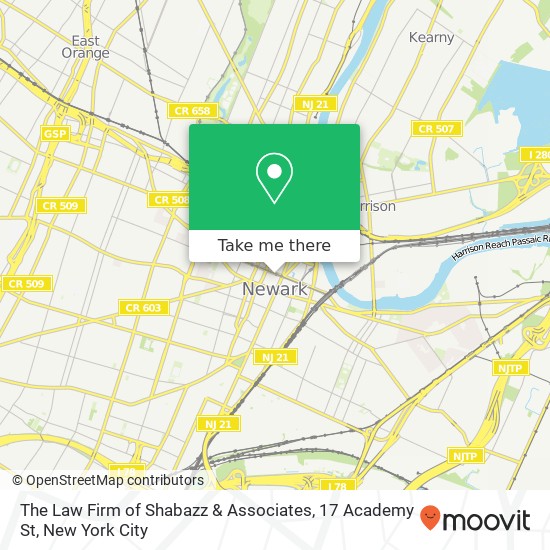 The Law Firm of Shabazz & Associates, 17 Academy St map