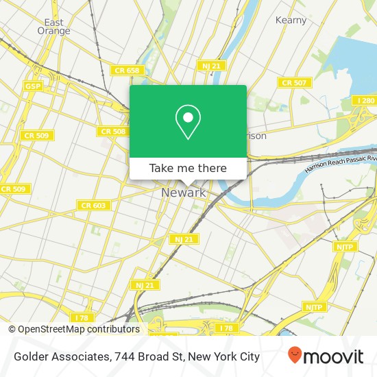 Golder Associates, 744 Broad St map