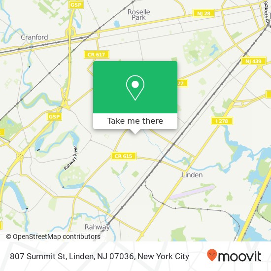 807 Summit St, Linden, NJ 07036 map