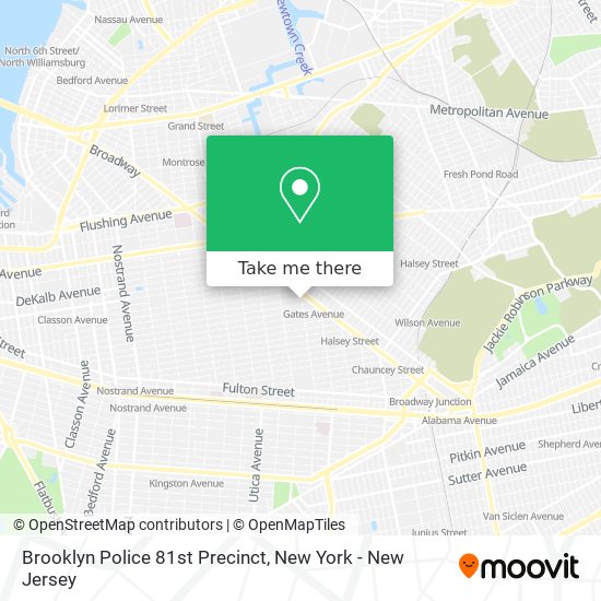 Brooklyn Police 81st Precinct map