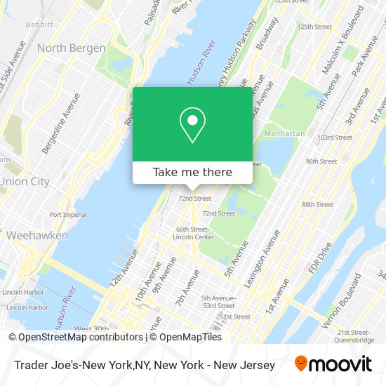 Trader Joe's-New York,NY map