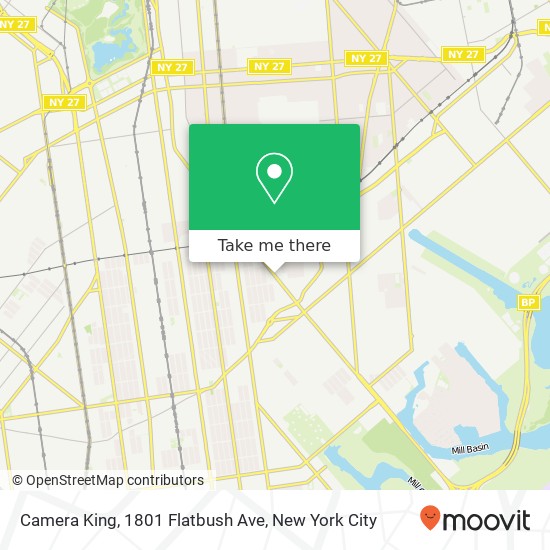 Mapa de Camera King, 1801 Flatbush Ave