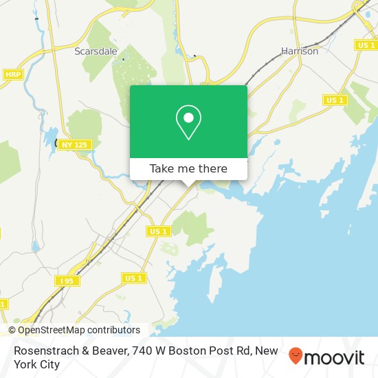 Mapa de Rosenstrach & Beaver, 740 W Boston Post Rd