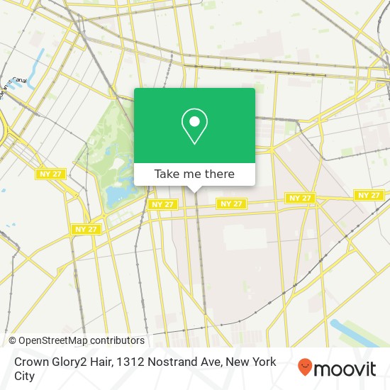 Crown Glory2 Hair, 1312 Nostrand Ave map