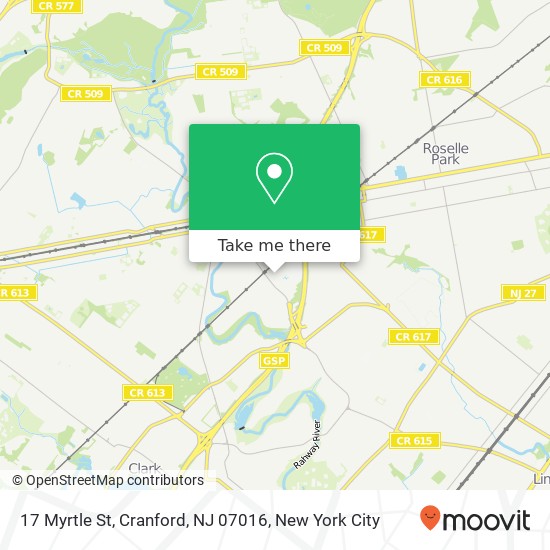 17 Myrtle St, Cranford, NJ 07016 map