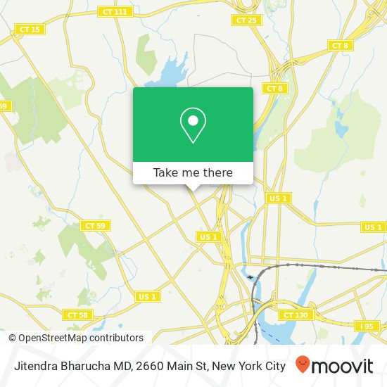 Mapa de Jitendra Bharucha MD, 2660 Main St