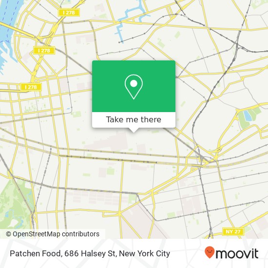 Mapa de Patchen Food, 686 Halsey St