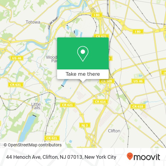 44 Henoch Ave, Clifton, NJ 07013 map