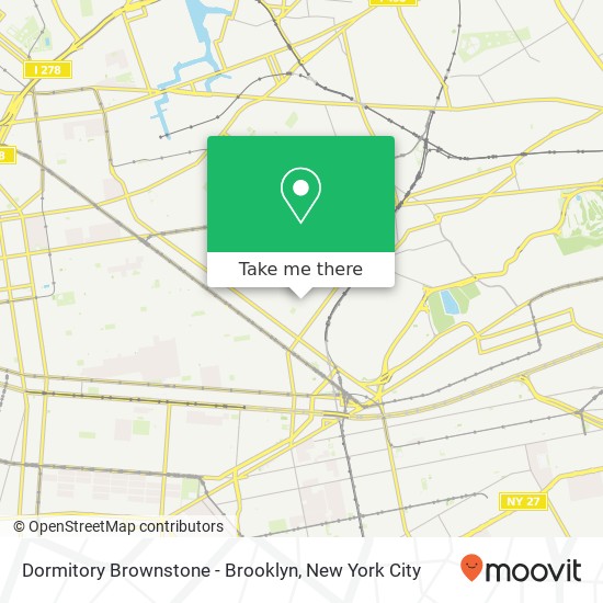 Mapa de Dormitory Brownstone - Brooklyn