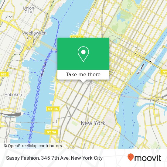 Mapa de Sassy Fashion, 345 7th Ave