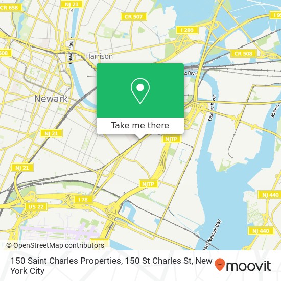 Mapa de 150 Saint Charles Properties, 150 St Charles St