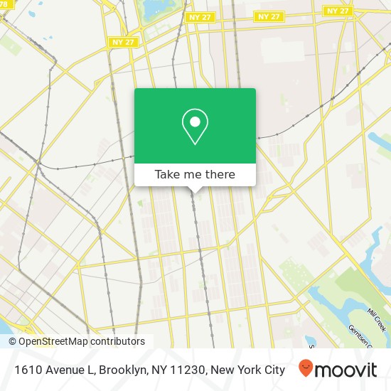 1610 Avenue L, Brooklyn, NY 11230 map