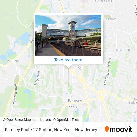 Ramsey Route 17 Station map
