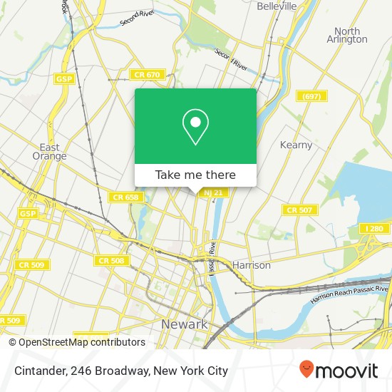Cintander, 246 Broadway map