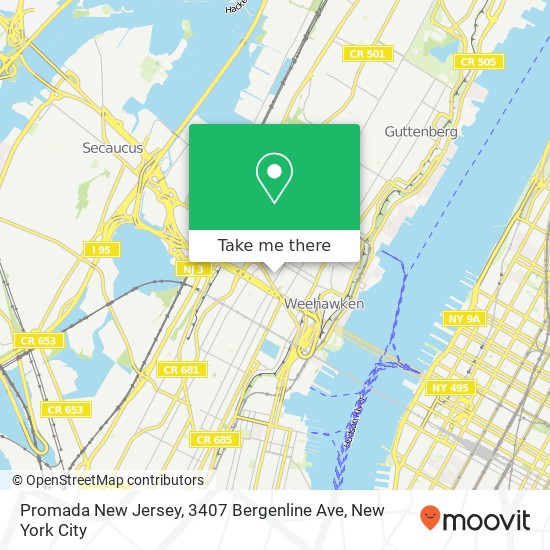 Promada New Jersey, 3407 Bergenline Ave map