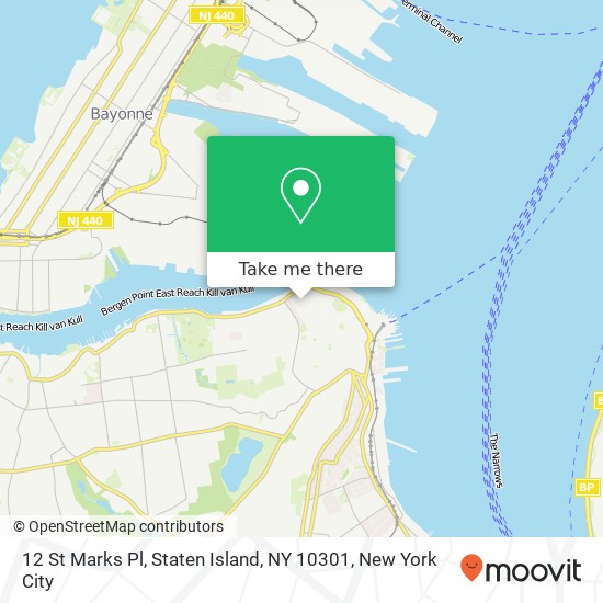 12 St Marks Pl, Staten Island, NY 10301 map