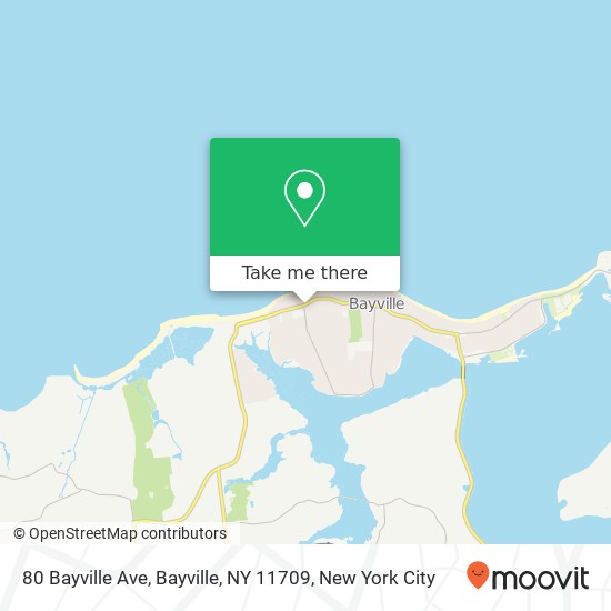 Mapa de 80 Bayville Ave, Bayville, NY 11709