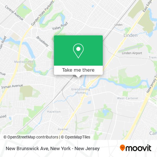 Mapa de New Brunswick Ave