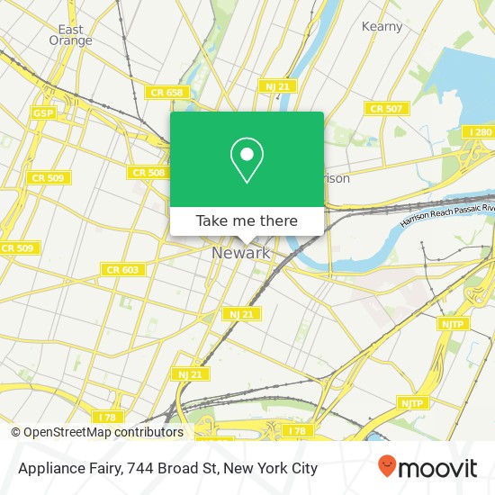 Mapa de Appliance Fairy, 744 Broad St