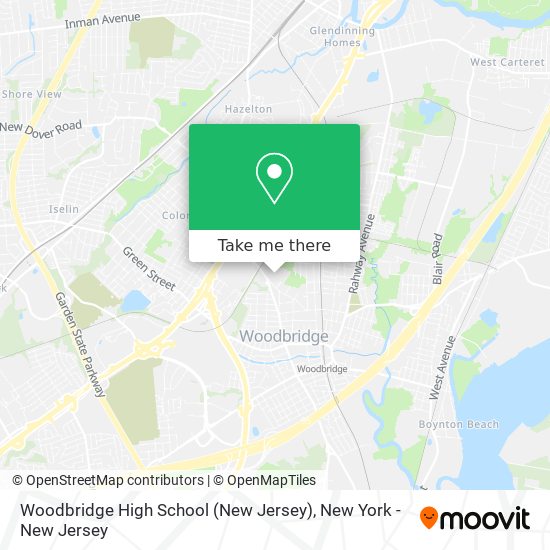 Mapa de Woodbridge High School (New Jersey)