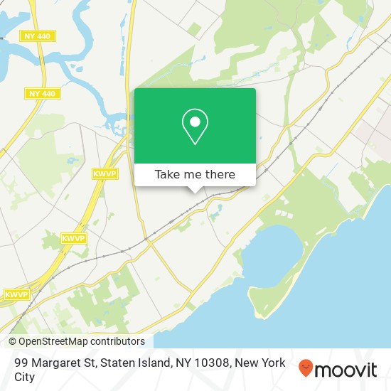 Mapa de 99 Margaret St, Staten Island, NY 10308