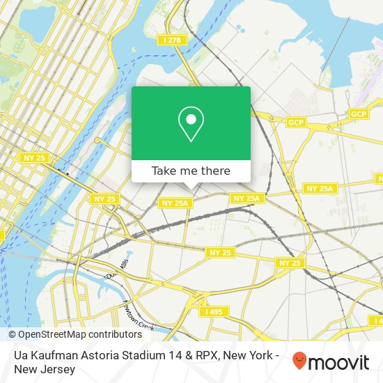 Ua Kaufman Astoria Stadium 14 & RPX map