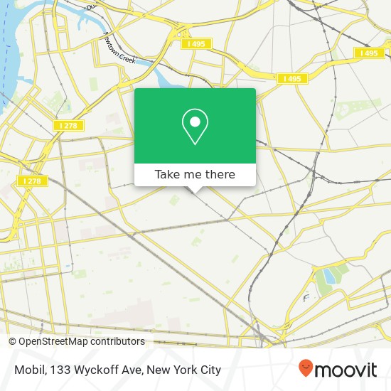 Mobil, 133 Wyckoff Ave map