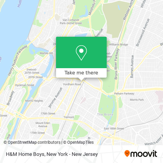 H&M Home Boys map