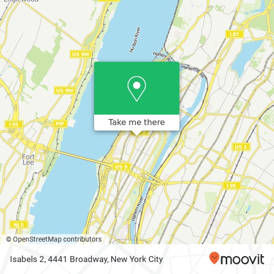 Isabels 2, 4441 Broadway map