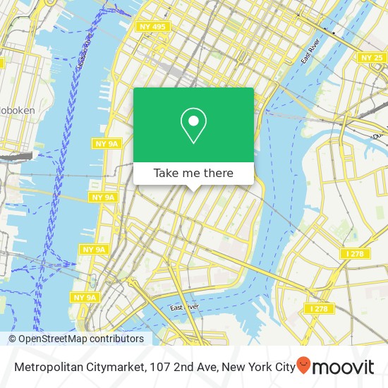 Mapa de Metropolitan Citymarket, 107 2nd Ave