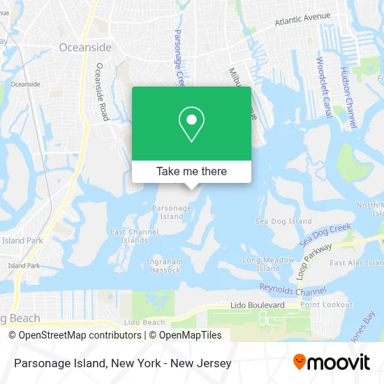 Parsonage Island map