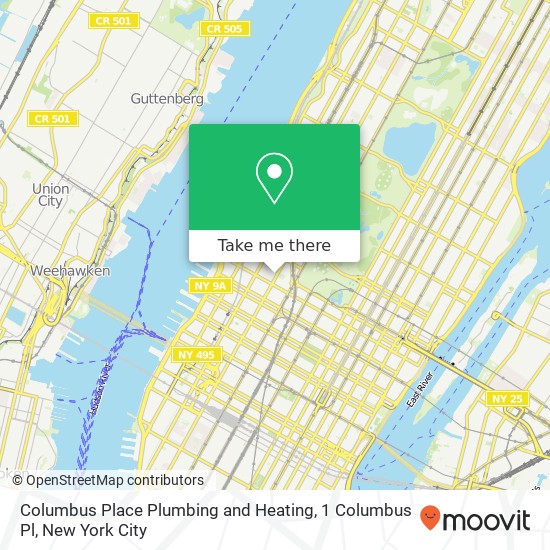 Columbus Place Plumbing and Heating, 1 Columbus Pl map