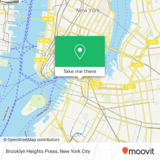 Mapa de Brooklyn Heights Press